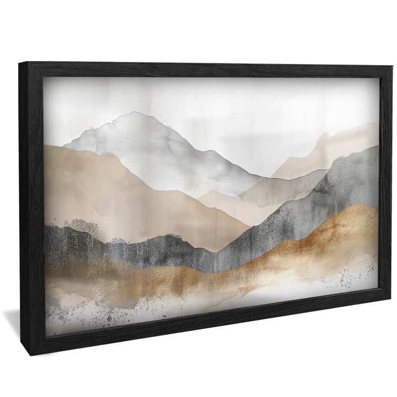 Abstract Rustic Mountains V1226 Canvas