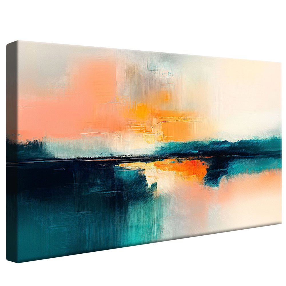 Abstract Serene Horizon Painting V2146 Canvas