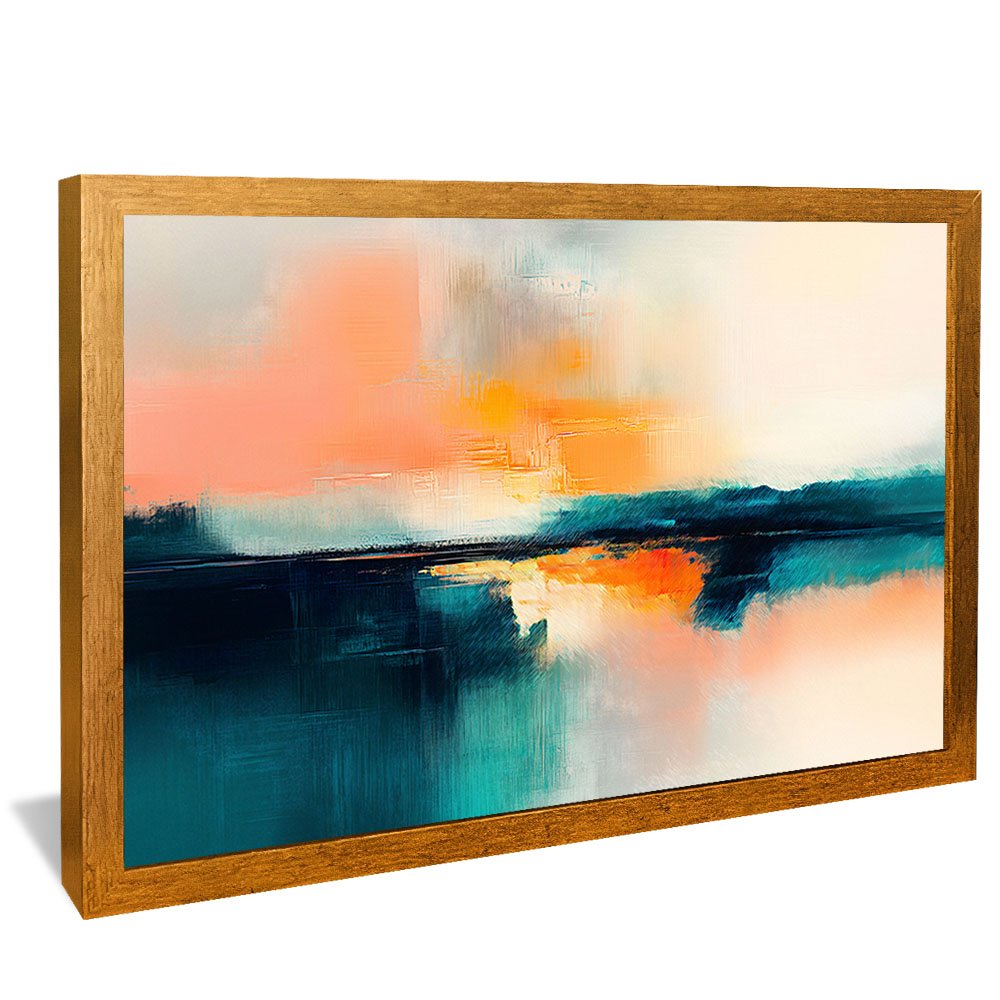 Abstract Serene Horizon Painting V2146 Canvas