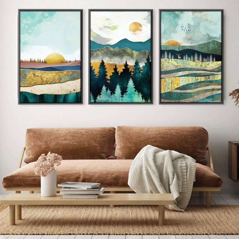 Abstract Sunset 3 -screened Kit Canvas