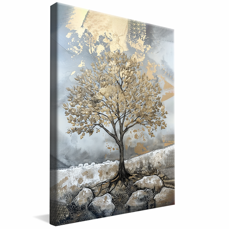 Abstract Tree Drawing V1064 Canvas