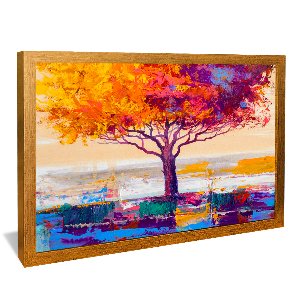 Abstract Tree Painting V939 Canvas