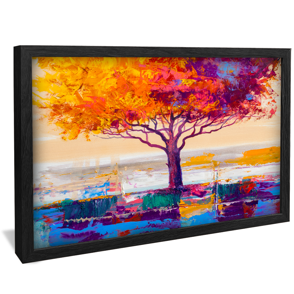 Abstract Tree Painting V939 Canvas