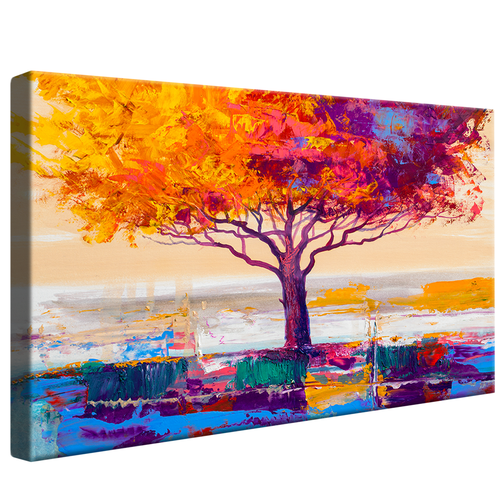 Abstract Tree Painting V939 Canvas