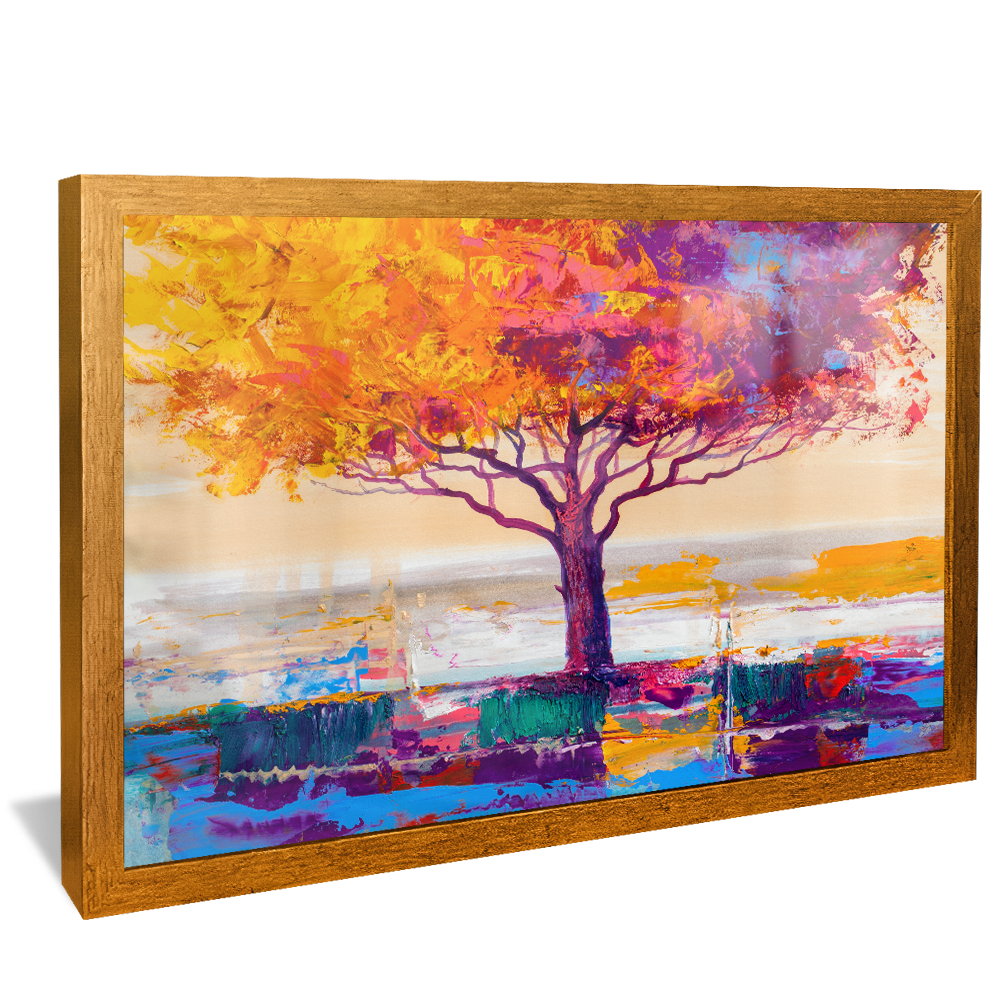 Abstract Tree Painting V939 Canvas