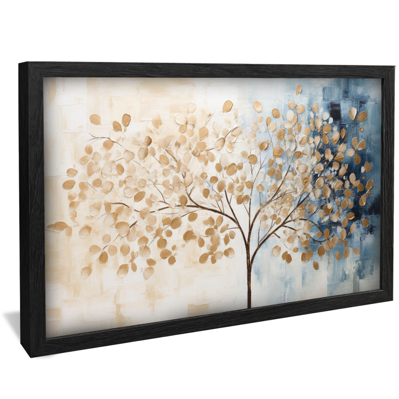 Abstract Tree with Gold Leaves V912 Canvas