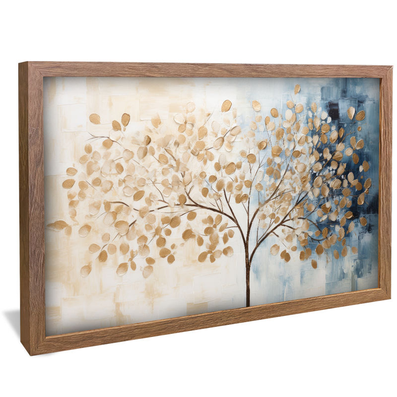 Abstract Tree with Gold Leaves V912 Canvas