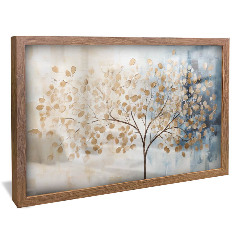 Abstract Tree with Gold Leaves V912 Canvas