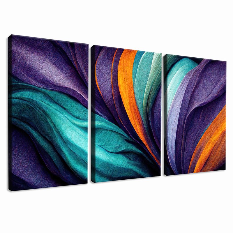 Abstract Trio Lines Canvas