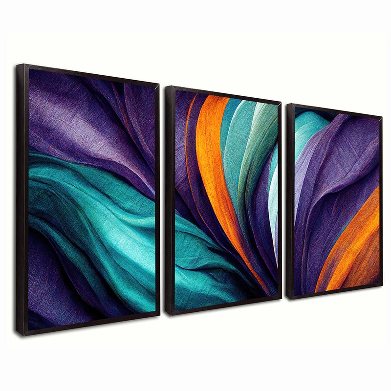 Abstract Trio Lines Canvas