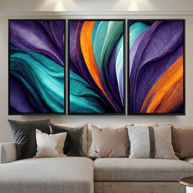 Abstract Trio Lines Canvas