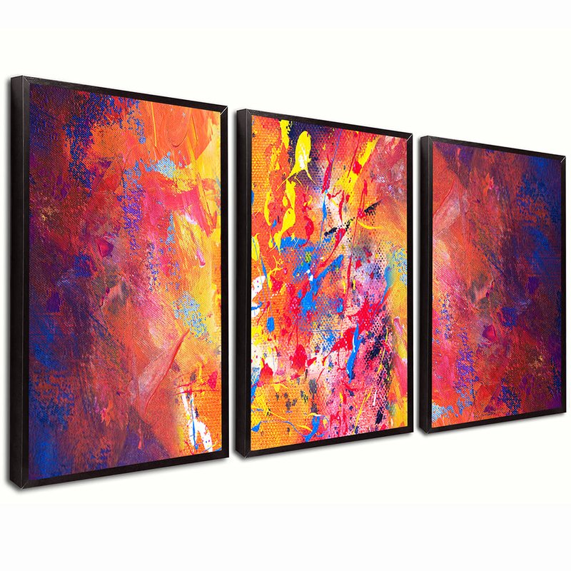 Abstract Trio Painting Canvas