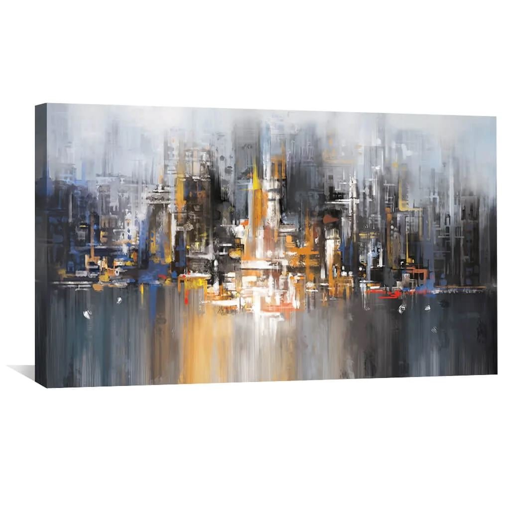 Abstract Urban Landscape Canvas