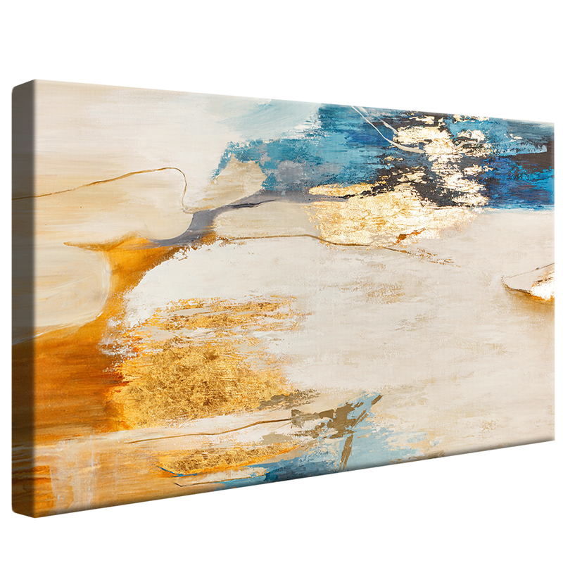 Abstract Wall and Gold V1280 Canvas