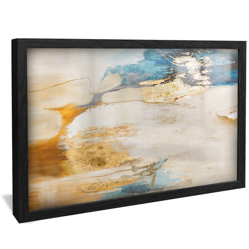 Abstract Wall and Gold V1280 Canvas