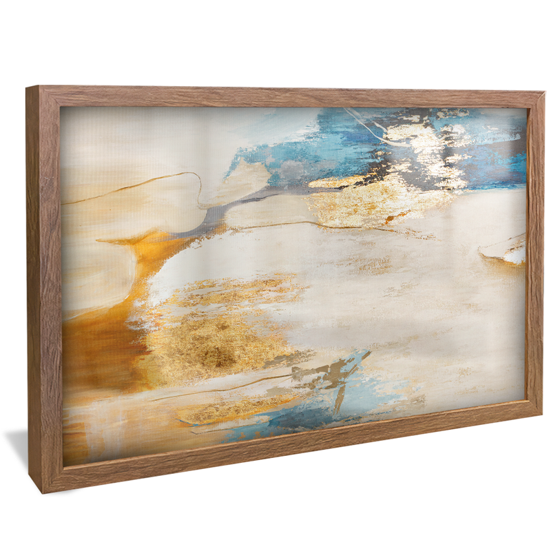 Abstract Wall and Gold V1280 Canvas