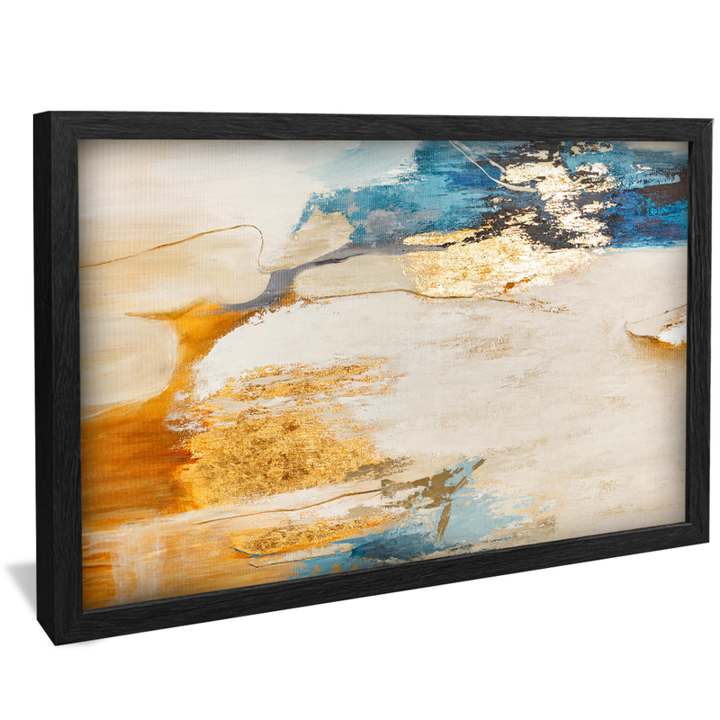 Abstract Wall and Gold V1280 Canvas