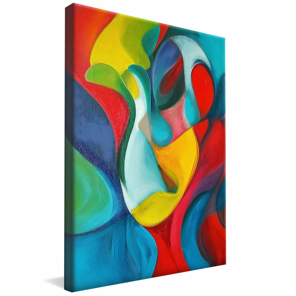 Abstract Warm Colors Mix Decorative Canvas