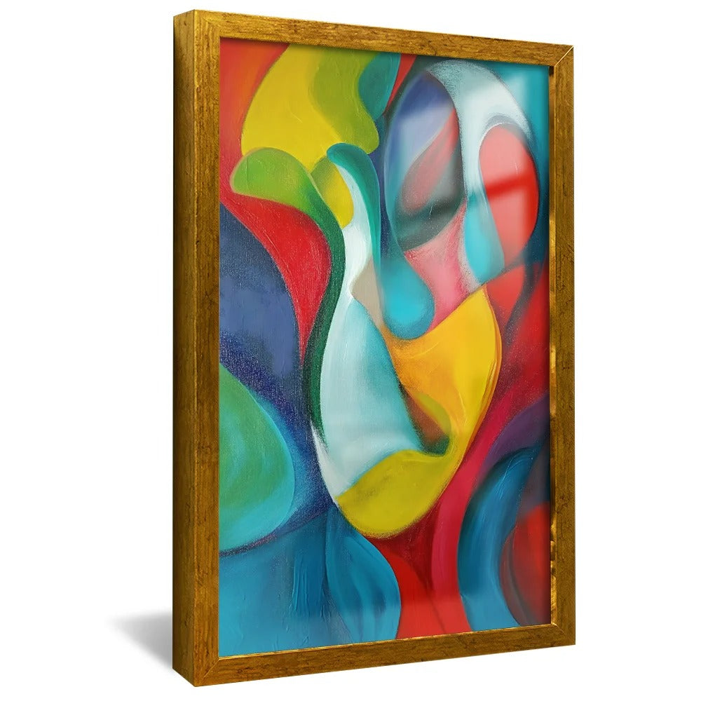 Abstract Warm Colors Mix Decorative Canvas
