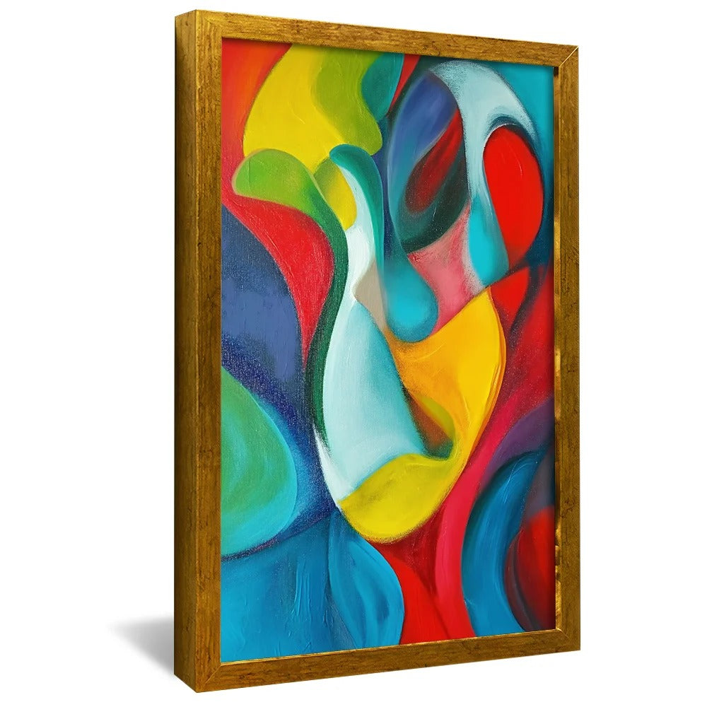 Abstract Warm Colors Mix Decorative Canvas