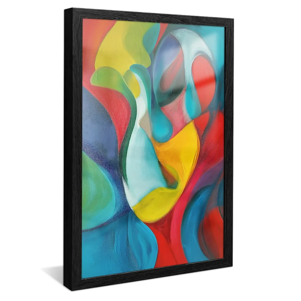 Abstract Warm Colors Mix Decorative Canvas