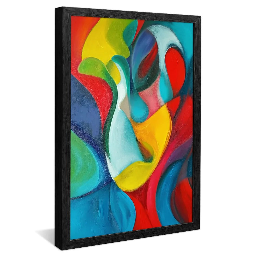 Abstract Warm Colors Mix Decorative Canvas