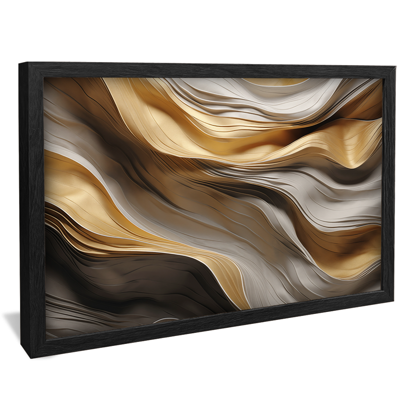 Abstract Waves Marble V872 Canvas