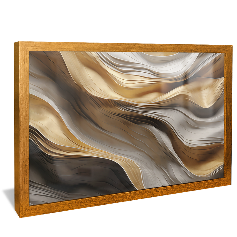 Abstract Waves Marble V872 Canvas