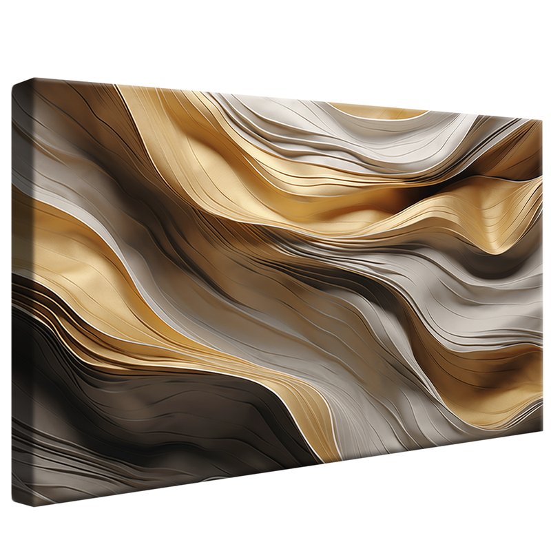 Abstract Waves Marble V872 Canvas