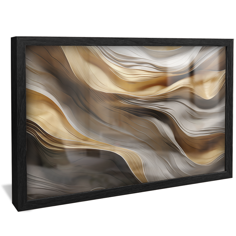 Abstract Waves Marble V872 Canvas