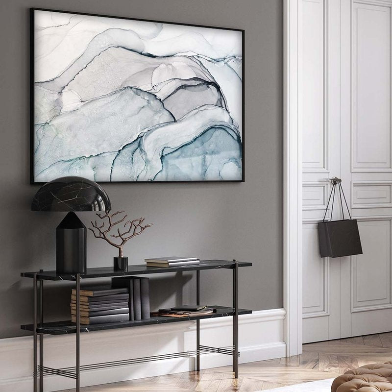 Abstract White Marble V1728 Canvas