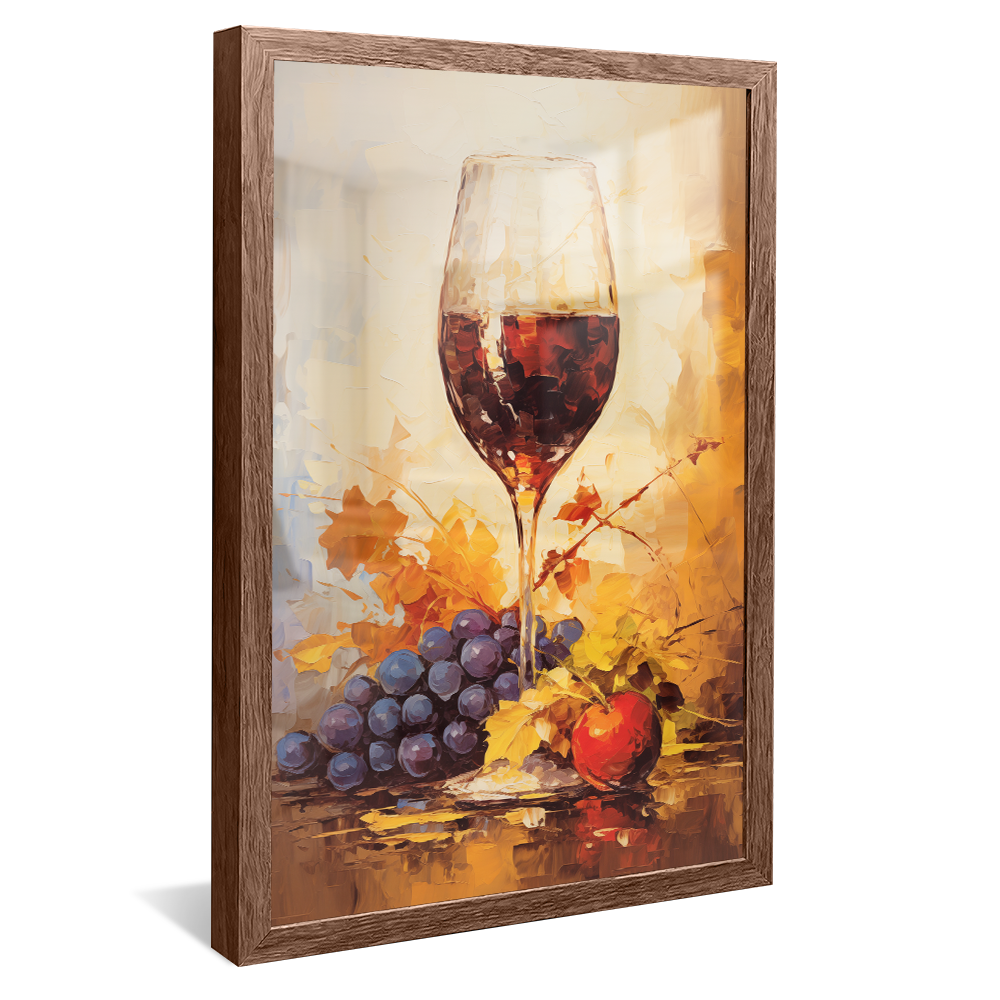 Abstract Wine Glass Painting V863 Canvas