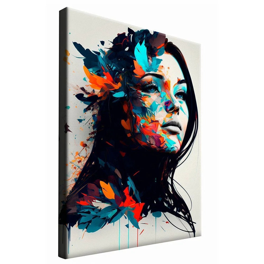 Abstract Woman v041 Canvas