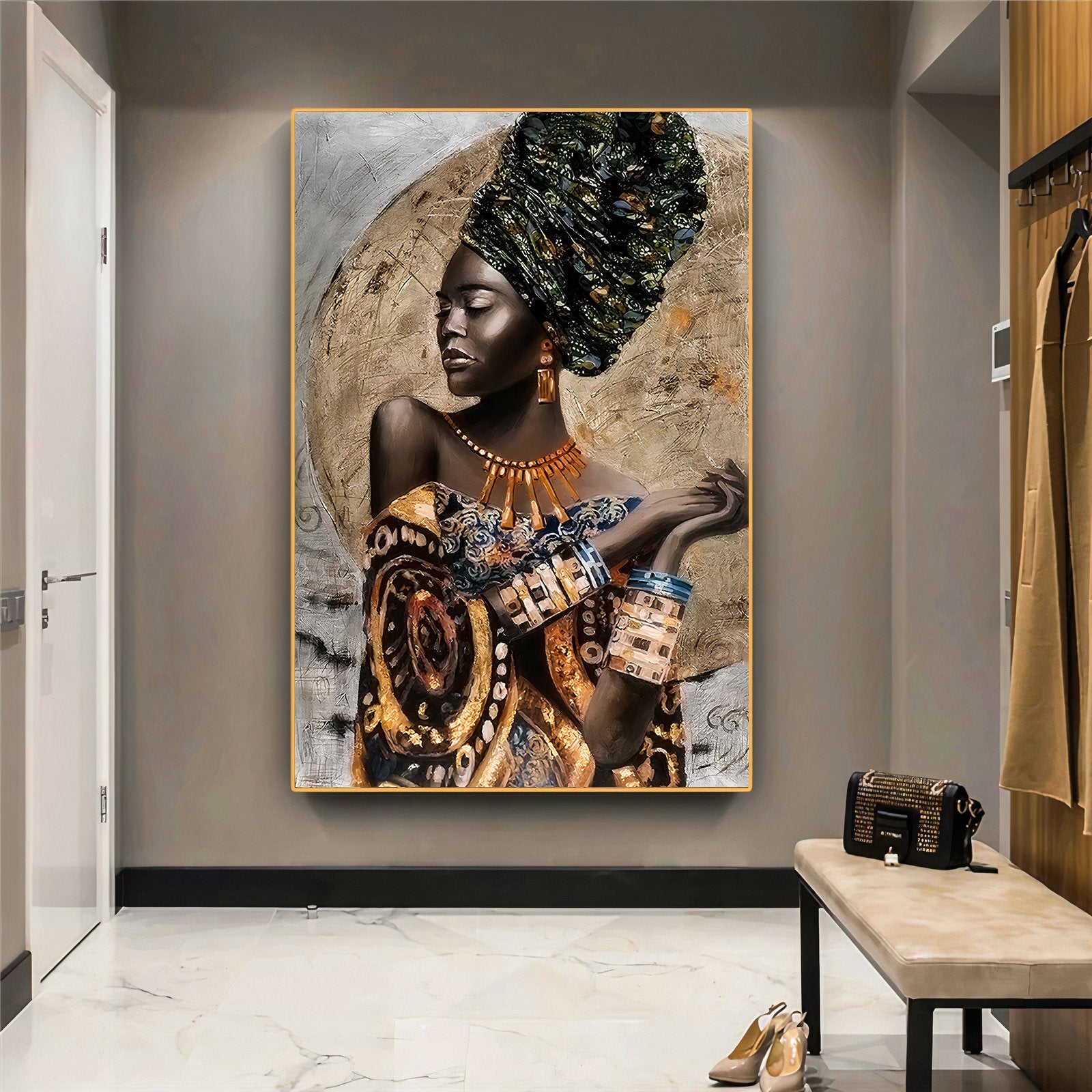 African Woman Canvas