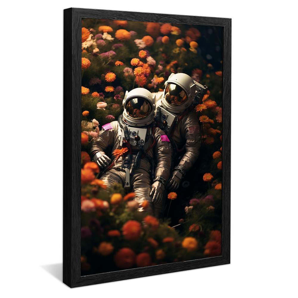 Astronaut Couple Canvas