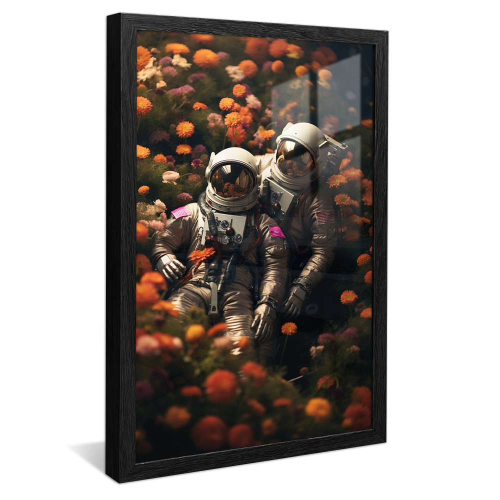 Astronaut Couple Canvas