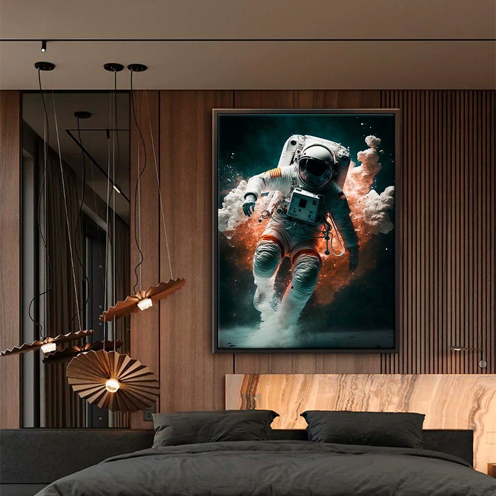 Astronaut Jump Canvas