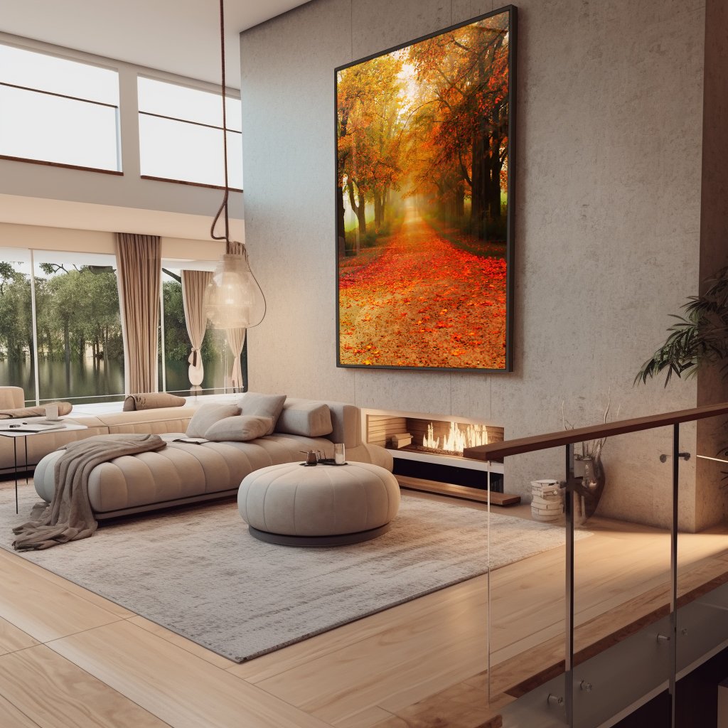 Autumn Landscape v145 Canvas
