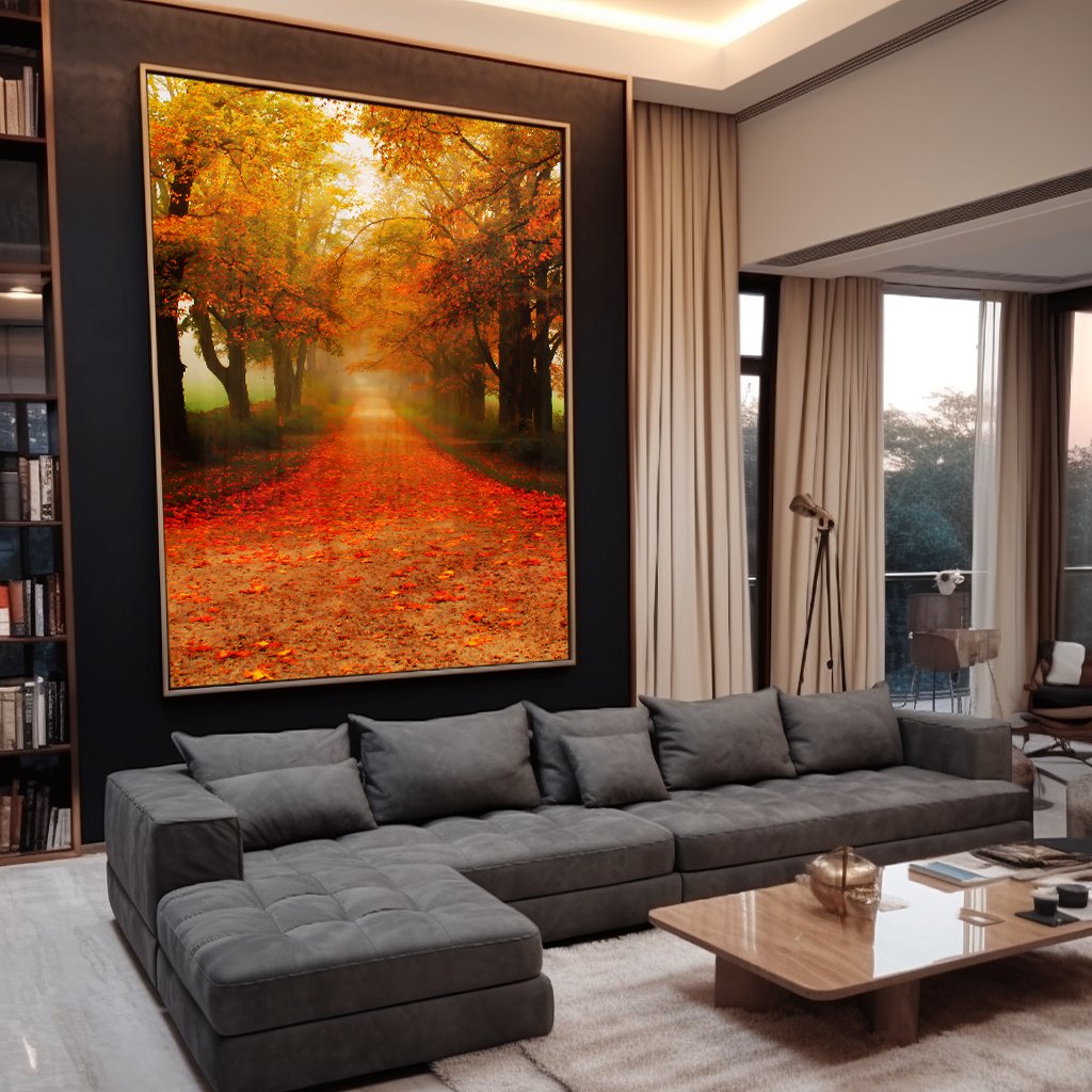 Autumn Landscape v145 Canvas
