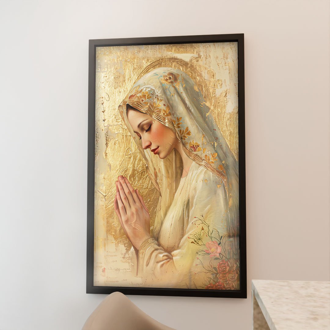 Ave Maria Praying Canvas