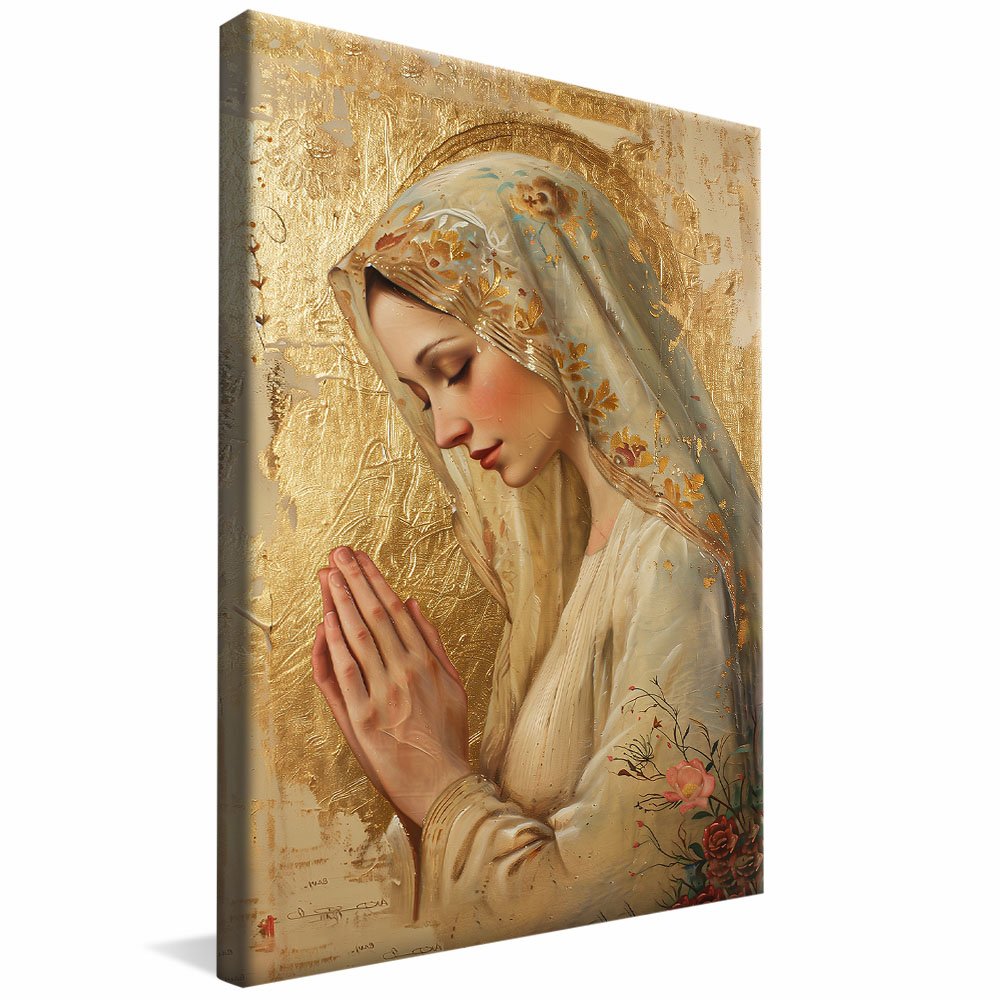 Ave Maria Praying Canvas