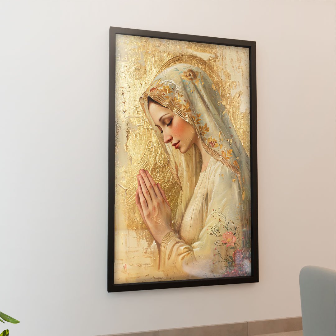 Ave Maria Praying Canvas