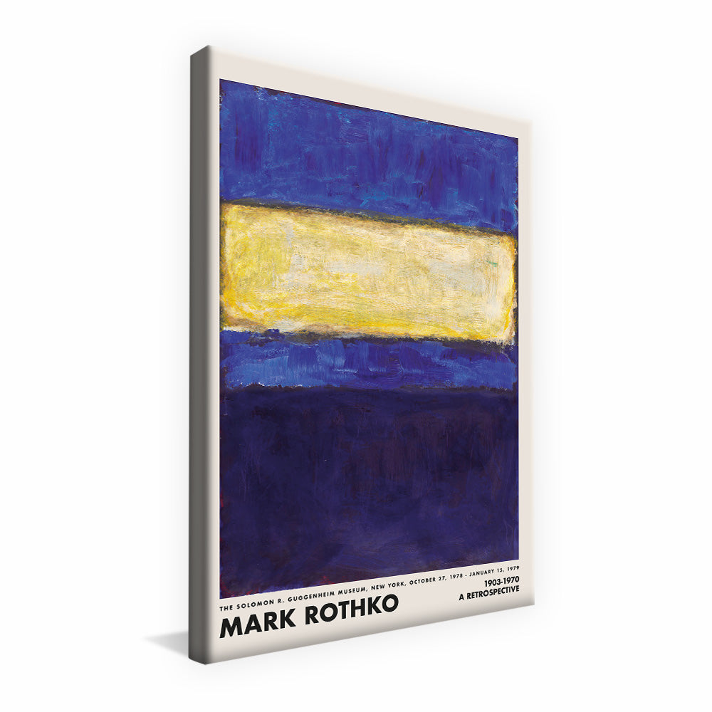 Mark Rothko blue and Yellow V2429 Canvas