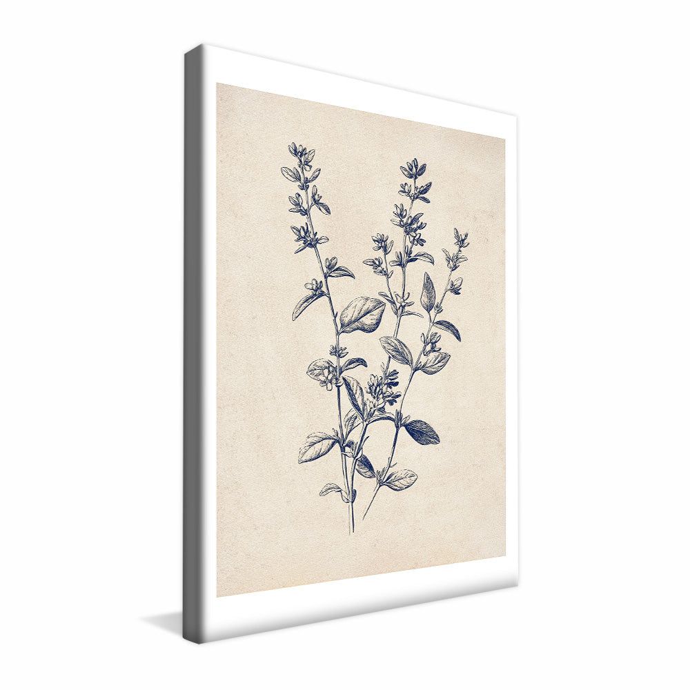 Floral Olive V2510 Canvas