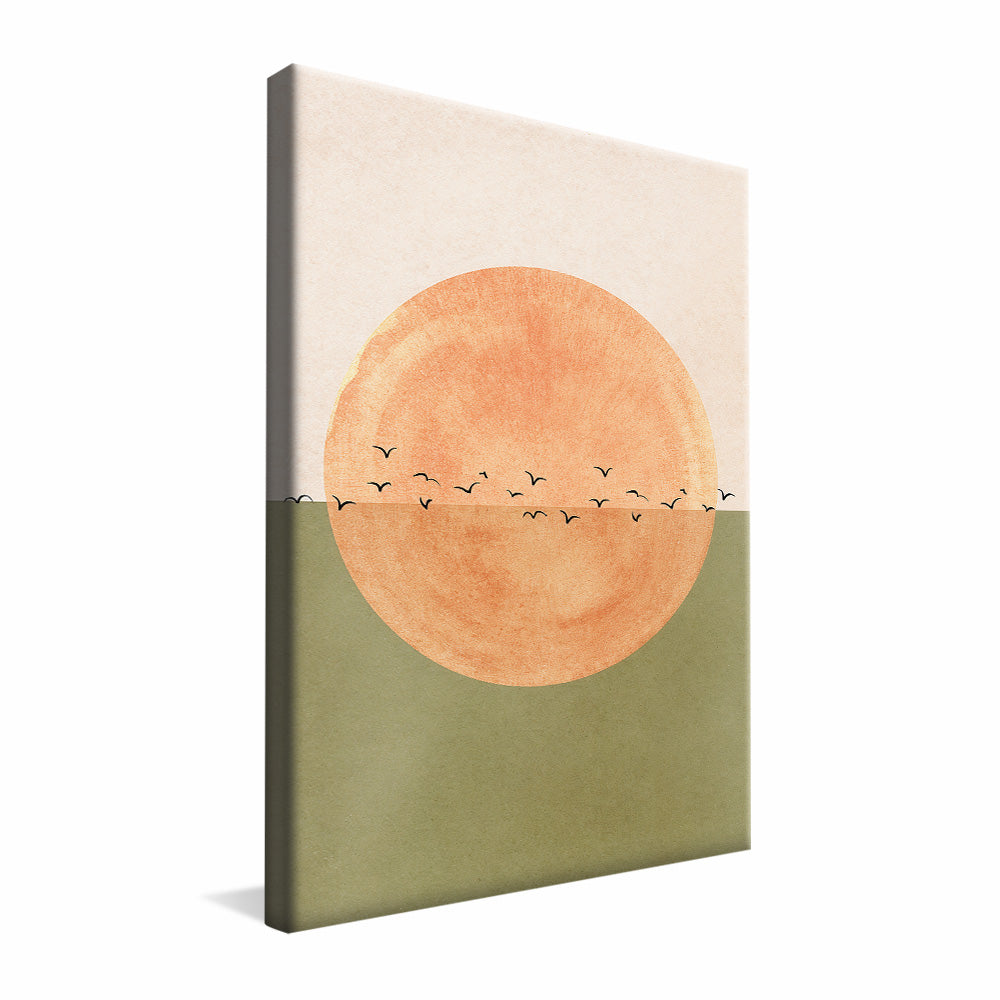 Abstract Seagulls in the Sun V2481 Canvas