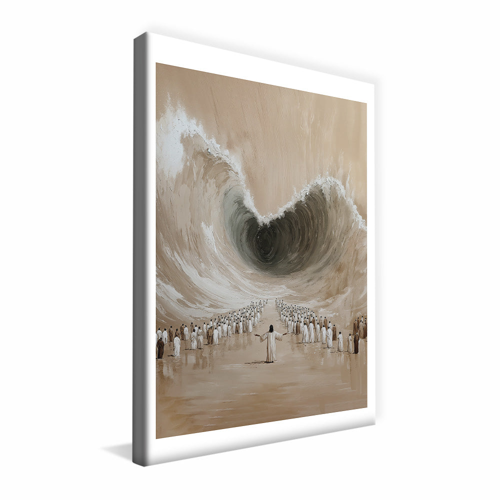 Painting of Moses Parting the Red Sea V2479 Canvas