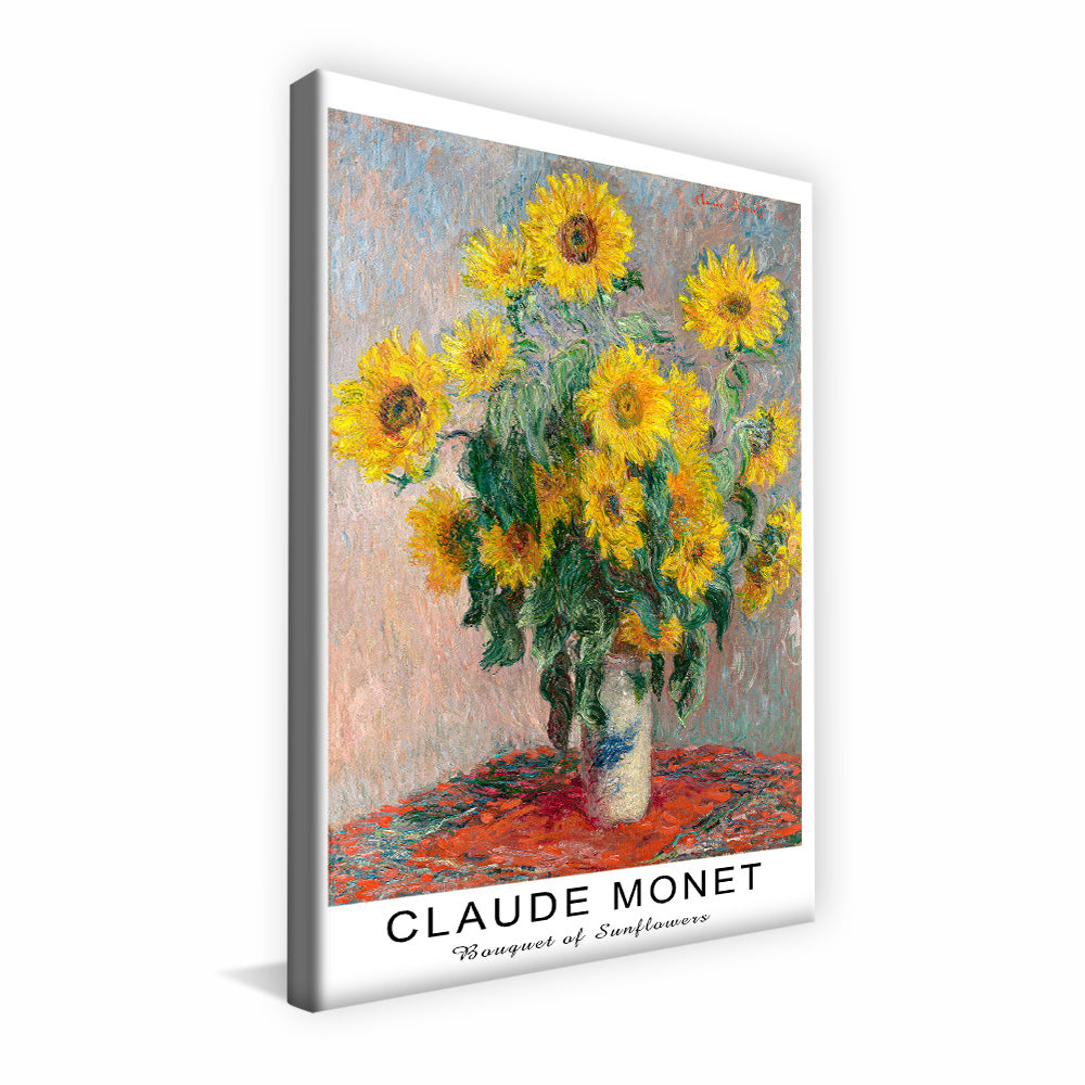Claude Monet Bouquet of Sunflowers V2465 Canvas