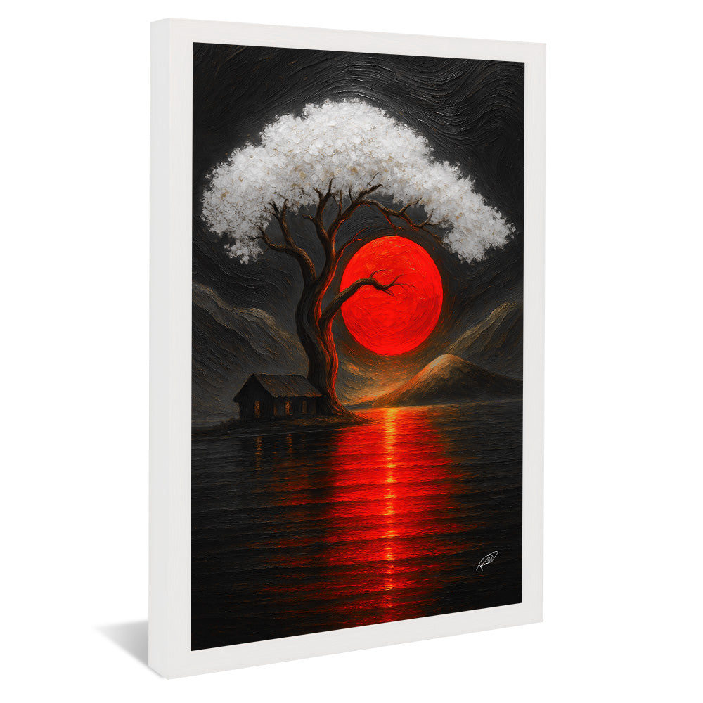 Tree at Sunset V2417 Canvas