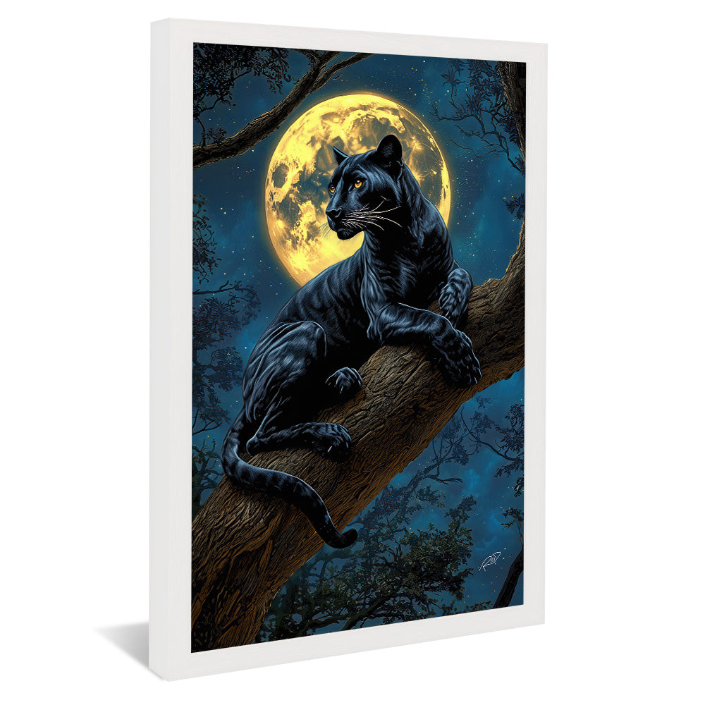 Panther in the Moonlight V2416 Canvas