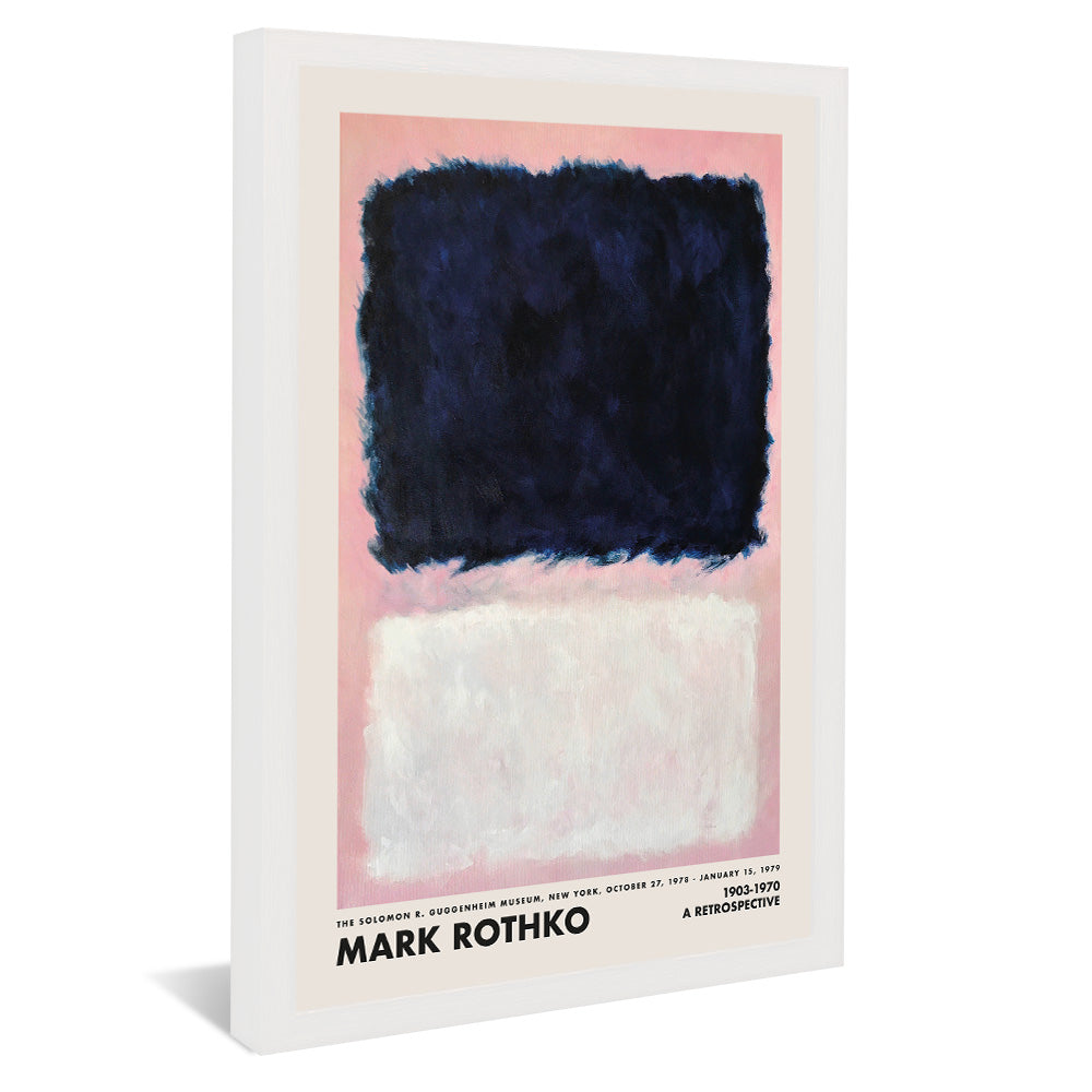 Mark Rothko Black on Pink and White V2428 Canvas